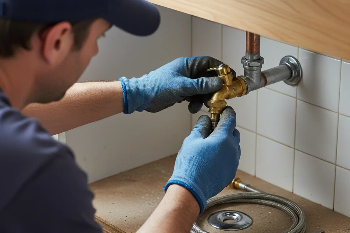Shutoff valve and fitting work during Repiping in Gore